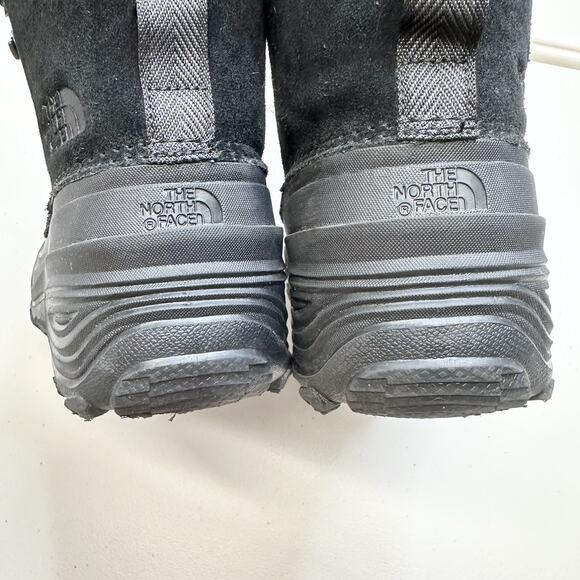 The North Face Kids 4 Black Leather Chilkat V Lace Waterproof Hiking Boot Winter - Picture 9 of 10